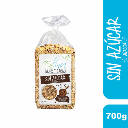 Muesli Cacao Sin Azúcar, 700 g
