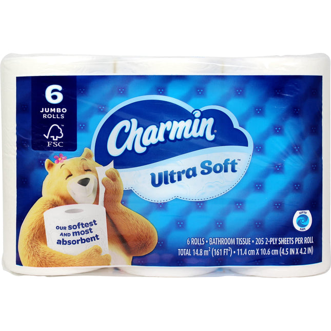 Rollos de papel higiénico Charmin Ultra Soft Jumbo Safe Safe