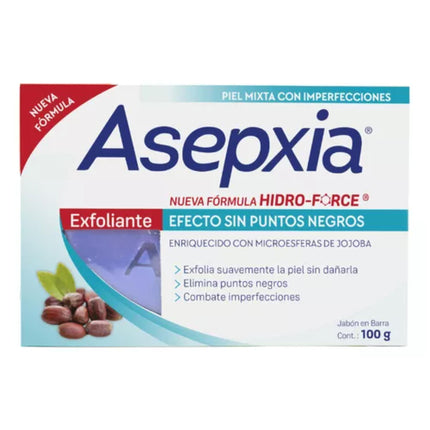 Asepxia Jabón Exfoliante en barra 100 Gr