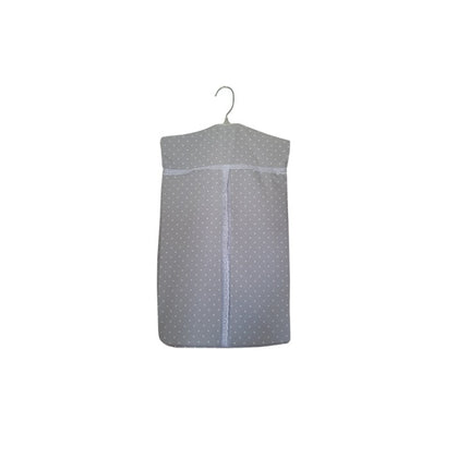 Guarda Pañales Tela Loneta Con Colgador 100 % Algodón, Gris