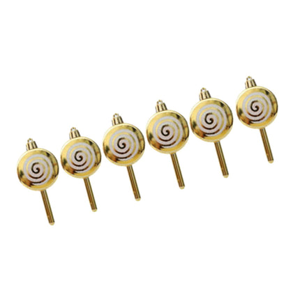 Adornos Navideños De Dulces, Adornos Navideños Para Interior, Patio Trasero, Año Nuevo, Dorado, 6 Uds.
