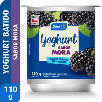 Yoghurt Batido Sabor Mora, 110 g | Apishop