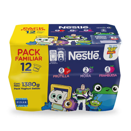 Yoghurt Batido Sabor Mix Berries Multipack Pote, 12 Un x 115 g | Apishop