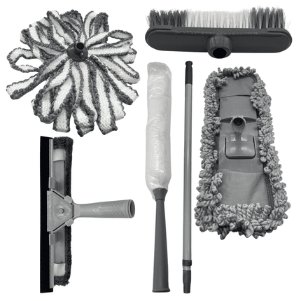 Kit de Limpieza 6 Piezas Cepillos de Microfibra Auto y Hogar – Interior y Exterior