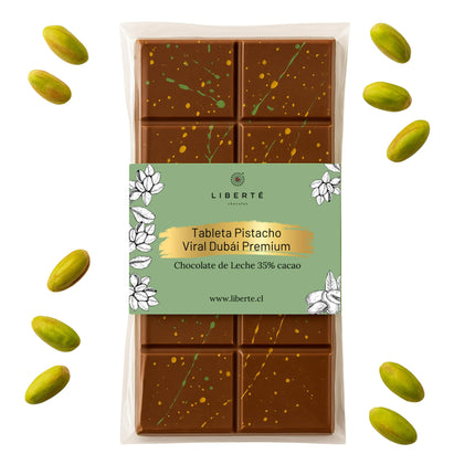 Tableta Viral de Dubái Chocolate Leche - Pistacho Habibi