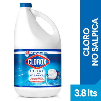 Cloro Líquido Anti-Splash Tradicional Botella, 3800 ml