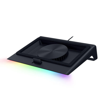 Base de refrigeración para portátil Razer con ventilador inteligente adaptativo RGB, 14-18"