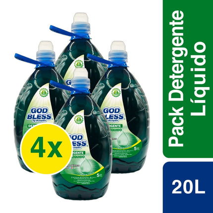 Pack x 4 Detergente Líquido 5 L