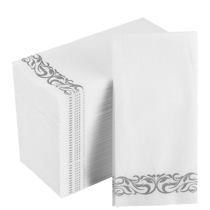 Servilletas de baño desechables FOCUSLINE 200 Linen Feel Silver