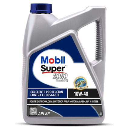 Aceite Motor 10w40 Mobil Super 2000 4 Lts.