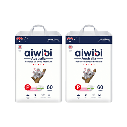 Pack 2 Pañales Aiwibi Dulce Noche Talla P