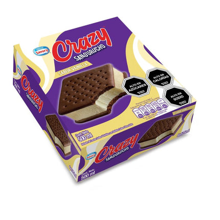 Helado Crazy Sangurucho Vainilla Caja, 500 ml - Savory | Apishop