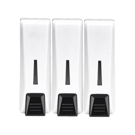 Dispensador De Jabón De Manos De 3 Cámaras, Contenedor De Champú Para Escuela, Oficina, Comercial, Blanco