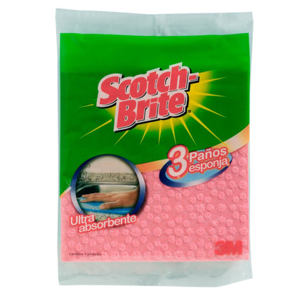 Paño Esponja, 3 Un