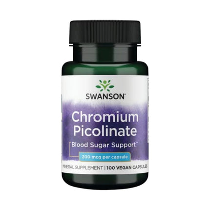 Picolinato De Cromo 200mcg 100 Capsulas Veganas