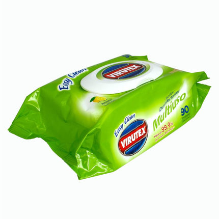 Toallitas Desinfectantes Limón Bolsa Resellable, 90  Un