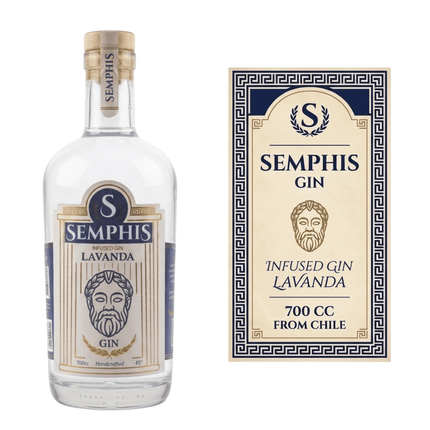 Gin Semphis Lavanda 700 cc  Infused gin 100% natural