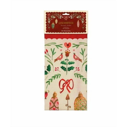 Pano de cocina con disenos encantadores navidenos 100% algodon - Festive Christmas