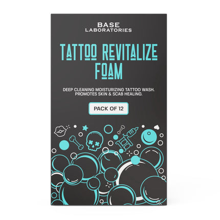 Espuma para el cuidado posterior del tatuaje BASE LABORATORIES, 12 sobres