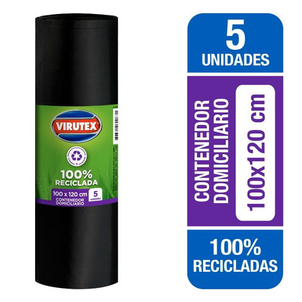 Bolsa de Basura Contenedor Domiciliario L 100x20 cm