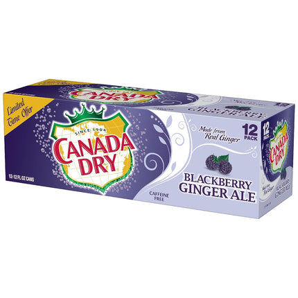 Bebidas Ginger Ale Blackberry Lata Canada Dry 12 x 355 ml | Apishop.cl