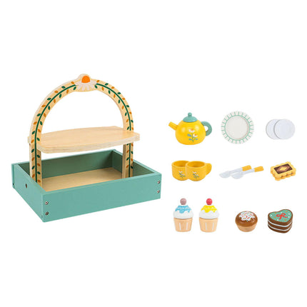Juego De Té De Madera Colorido Para Niños Regalo Edad 3 4 5 6 Años Niños Pequeños