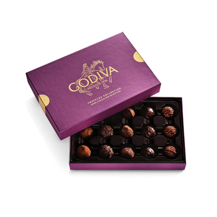 Caja de regalo con trufas de chocolate Godiva Dark, 15 unidades