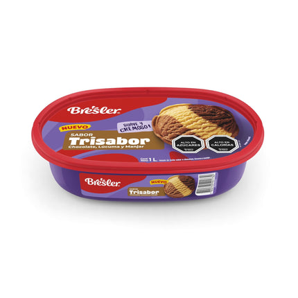 Helado Chocolate Lúcuma Manjar Cassata, 1 L - Bresler | Apishop