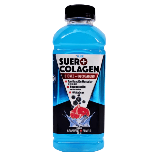 Bebida Hidratante Suero Arandano Pomelo 8 Iones + 8g Colágeno 630ml