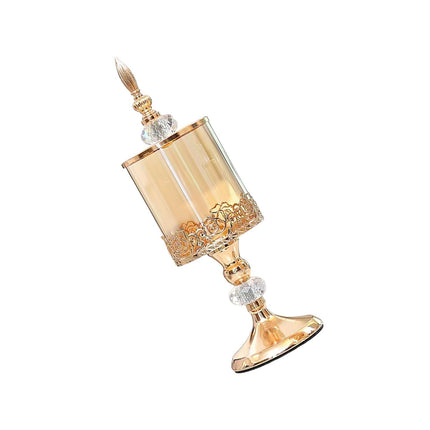 Tarro De Cristal Para Caramelos, Tarro Para Galletas Con Tapa, Recipiente Para Dulces Para La Mesa De Navidad De Año Nuevo, 11 Cm X 33 Cm