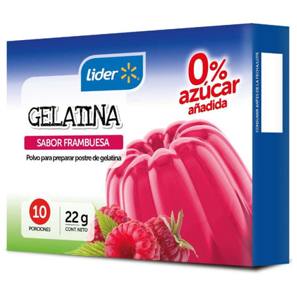 Gelatina 0% azúcar Sabor Frambuesa, 22 g - | Apishop