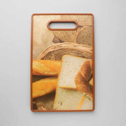 Tabla De Picar Plástica Para Cocina Con Diseño De Panes 37X23CM