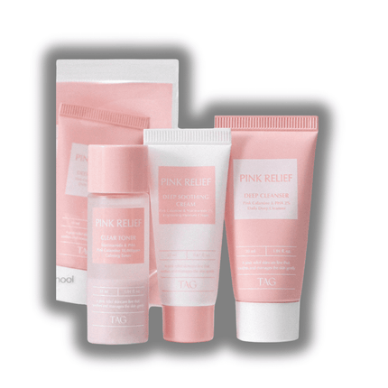 Set de cuidado de la piel Too Cool for School Pink Relief 3 en 1 (3 unidades)