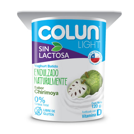 Yoghurt Batido Light sin Lactosa Sabor Chirimoya Pote, 120 g | Apishop