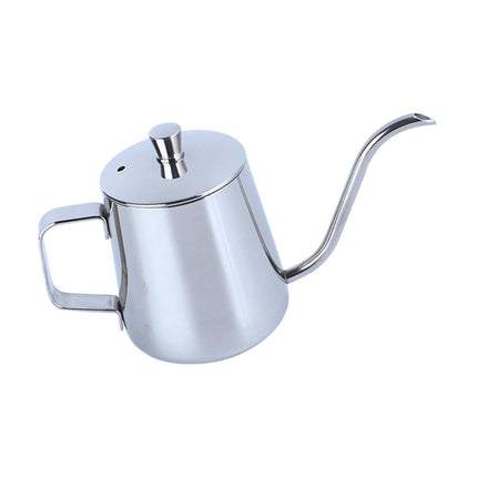 Tetera De Café De Acero Inoxidable, Cafetera Con Boquilla Larga Y Estrecha Para Cafetería De Oficina