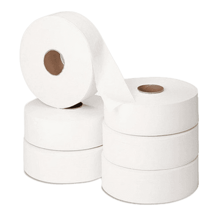 Papel Higiénico Industrial Jumbo 500 Metros Pack 6 Rollos Suave