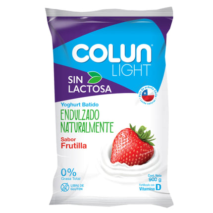 Yoghurt Sin lactosa Frutilla Bolsa, 900 ml | Apishop
