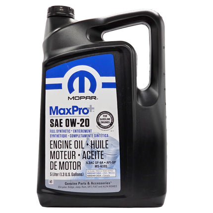Aceite Mopar 0W20 5 Litros Jeep Dodge Chrysler RAM