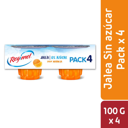 Jalea Regimel Naranja Pack 4X100G Tradicional, 400 g | Apishop