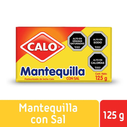 Mantequilla Con Sal Tradicional, 125 g - Calo | Apishop