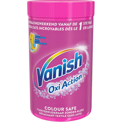 Quitamanchas en Polvo Ropa Color Oxi Action Pink Vanish 1,5 kg | Apishop.cl