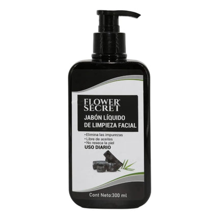 Jabon Liquido De Limpieza Facial Con Carbon Activado Lau