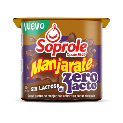 Postre Manjarate Chocolate Original Sin Lactosa Pote, 80 g | Apishop