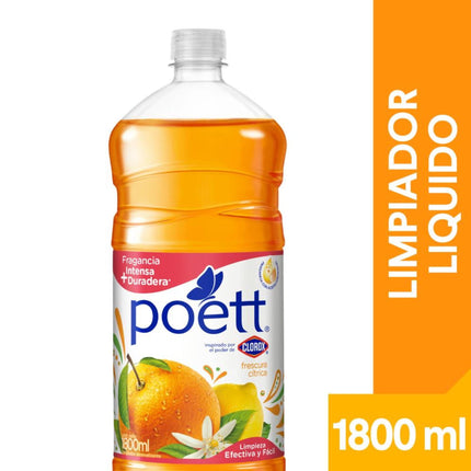Limpiador de Pisos Desinfectante  Frescura Cítrica Botella, 1.8 L