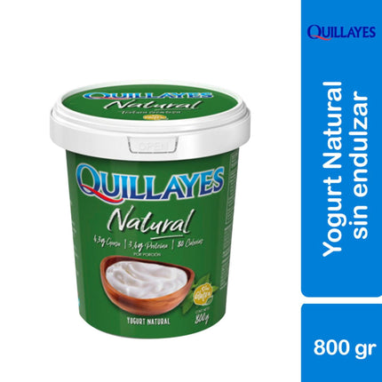 Yoghurt Sabor Natural Pote, 800 gr - Quillayes | Apishop