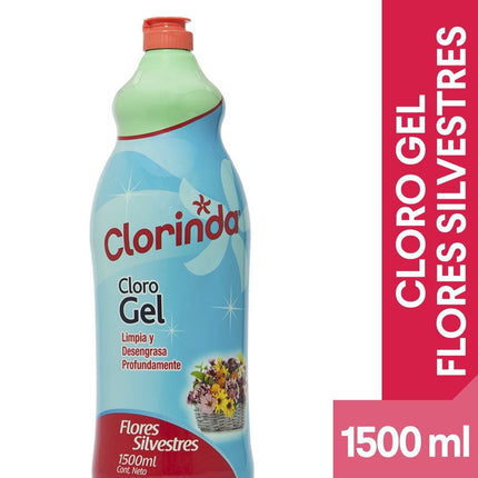 Cloro Gel  Flores Silvestres Botella, 1500 ml