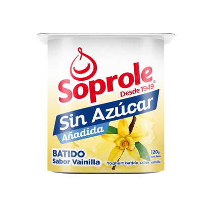 Yoghurt  Batido Sin Azúcar Sabor Vainilla Pote, 120 g | Apishop