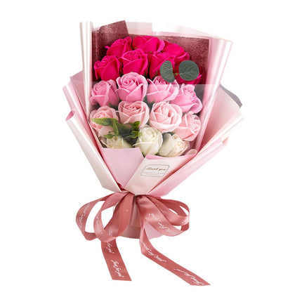 Jabón Rosa Flor Regalos Ramo De Flores Para Fiesta De Compromiso Fotografía Accesorios Rosa