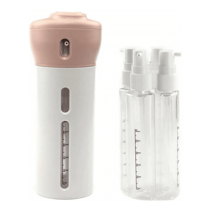Dispensador Jabon Alcohol Gel Portatil 4 En 1 Blanco