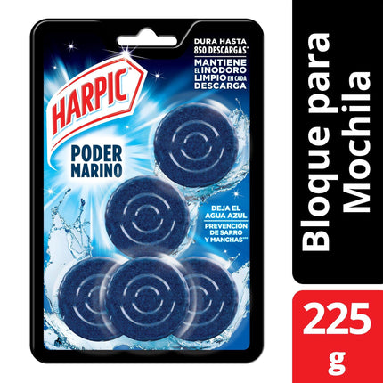 Pastilla para Estanque para Inodoros Power Plus x4 pack Sobre, 225 g